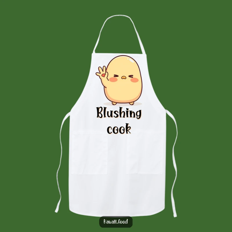 Funny Tamagoyaki Wink Apron: Shy Chef's Style - Hilarious Cooking Funny Gift