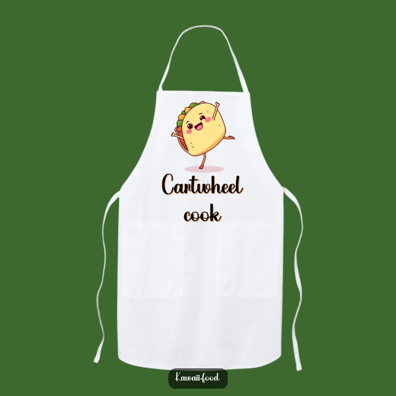 Funny Taco Cartwheel Apron: Hilarious Mexican Food Kitchen Essential