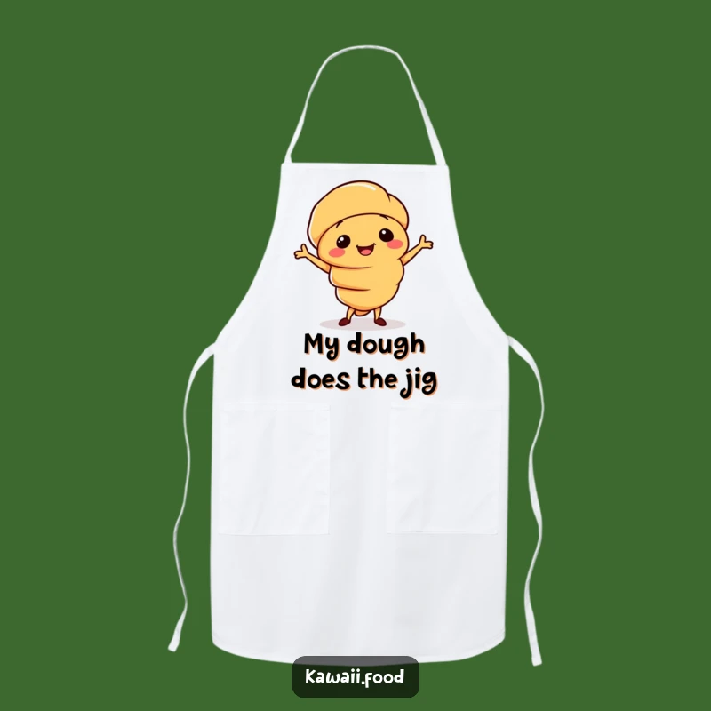 Funny Croissant Jig Apron: Baking Dance Fun, Perfect Culinary Funny Gift