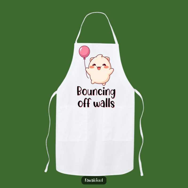 Funny Happy Dumpling Balloon Apron: Cook with Cheerful Vibes