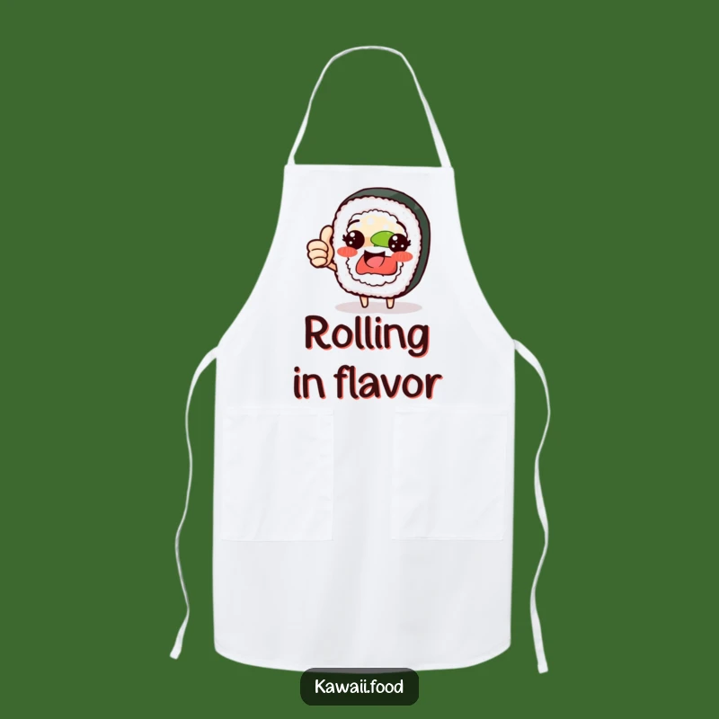 Funny Sushi Roll Thumbs Up Apron - Cook with Pride