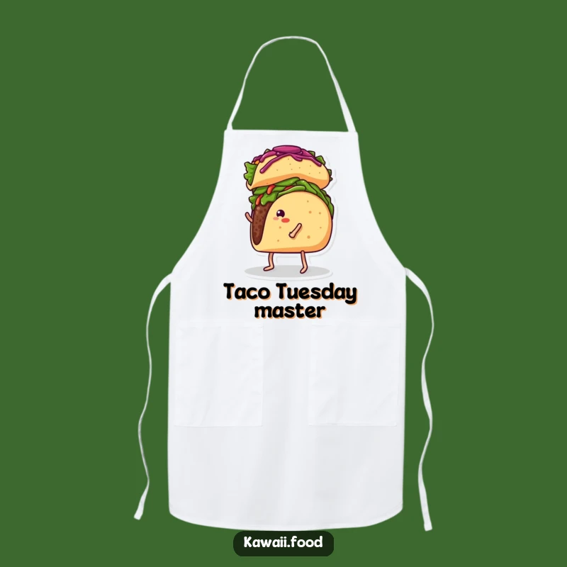Funny Taco Balancing Burrito Apron - Chef's Humorous Kitchen Wear for Foodie Fun