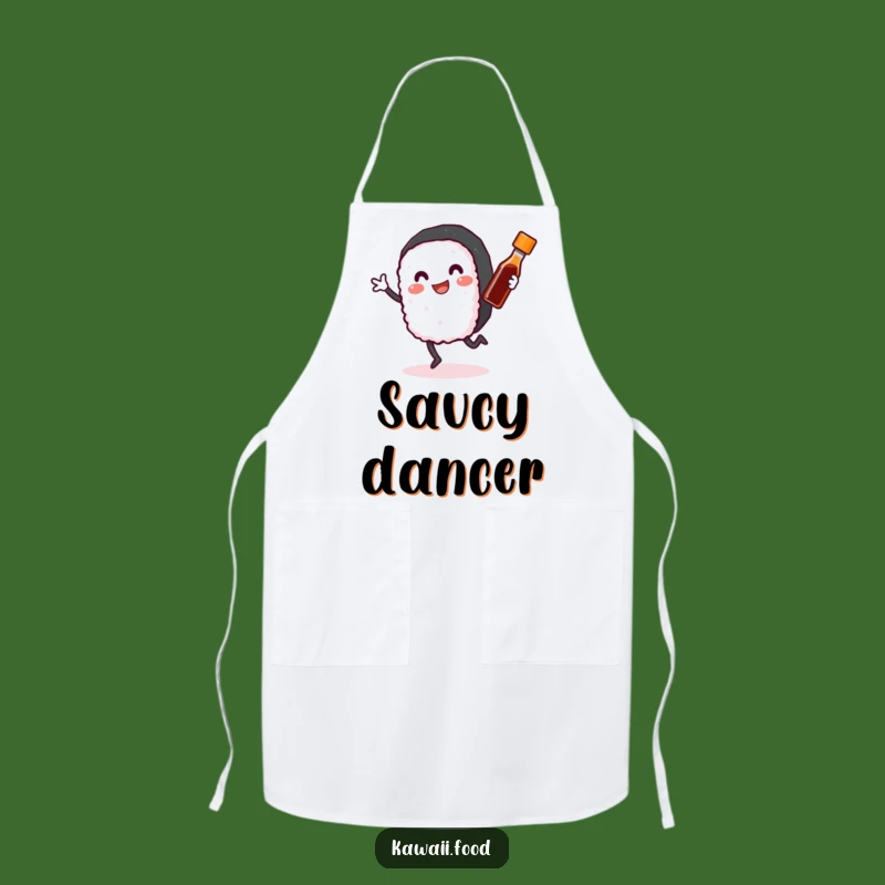 Funny Sushi Roll Apron: Happy Chef's Dance - Hilarious Cooking Funny Gift