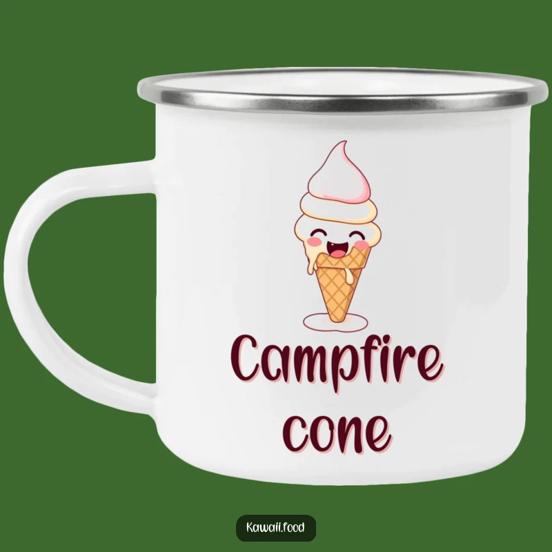 Funny Ice Cream Melting Camping Mug: Durable Dessert Drinkware