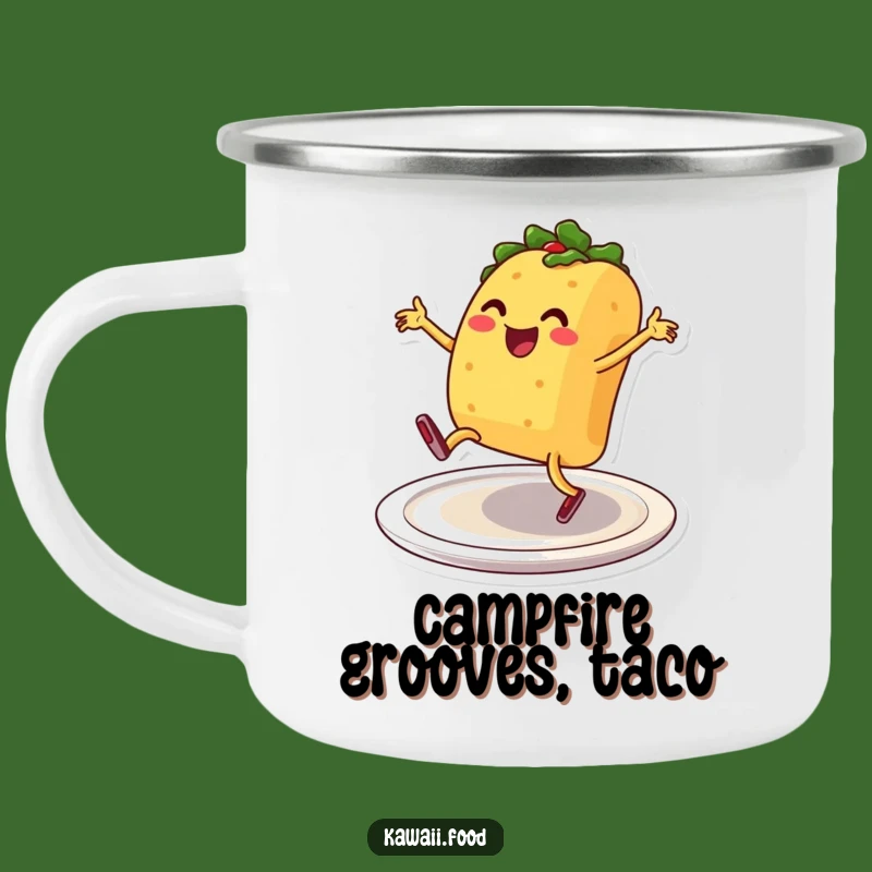 Funny Dancing Taco Camping Mug: Fuel Your Adventures, A Hilarious Gift!