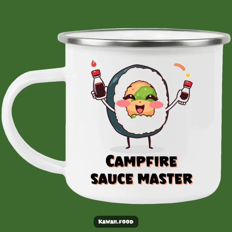 Funny Sushi Camp Mug: Durable & Hilarious Gift for Outdoor Picnics