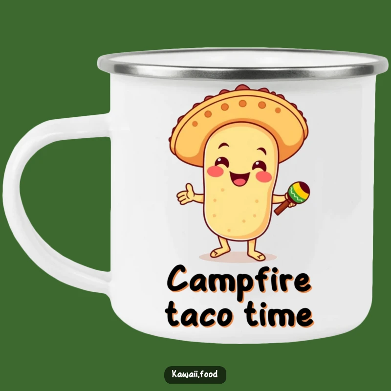 Funny Taco Fiesta Camping Mug: Adventure Fuel, Great Gift