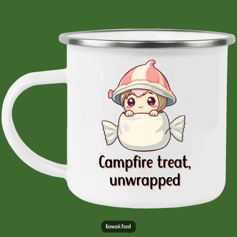Funny Candy Wrapper Camping Mug: Enjoy Sweet Sips on Your Adventures