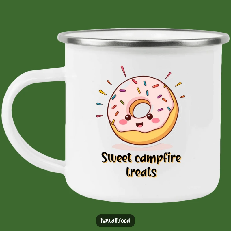 Funny Donut Camp Mug: Durable & Hilarious Gift for Sweet Outdoor Moments