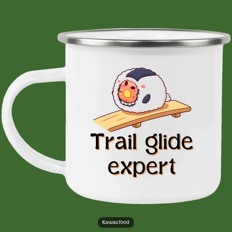 Funny Sushi Roll Ramp Camping Mug: Adventure with Smooth Fun