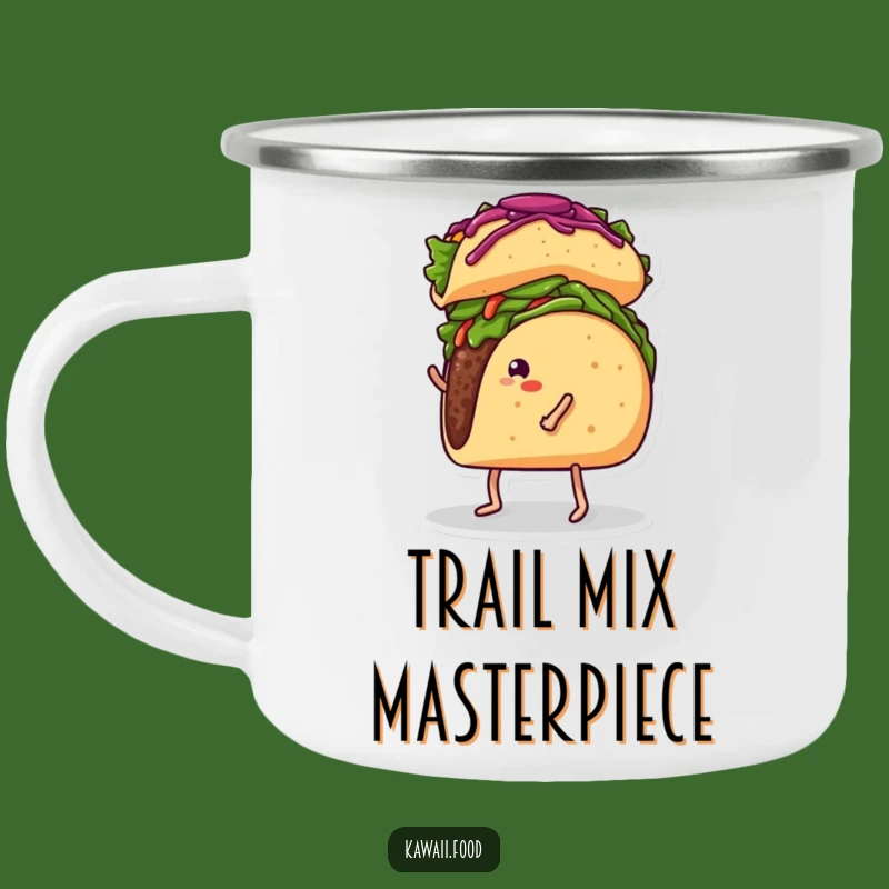 Funny Taco Burrito Balance Camping Mug - Durable and Humorous Outdoor Drinkware for Foodies