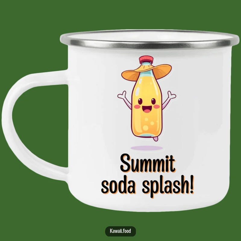 Adventure Ready: Funny Soda Bottle Camping Mug - Straw Hat Jump, Perfect Funny Gift