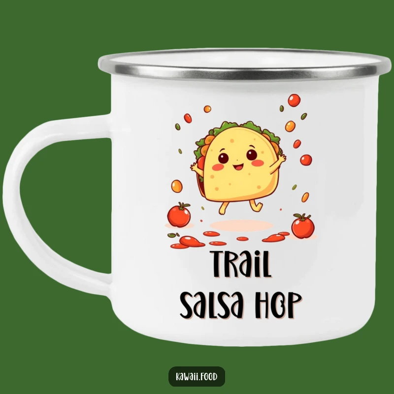 Funny Taco Hop Camping Mug: Fiesta Adventure - Hilarious Gift for Outdoorsy Fans