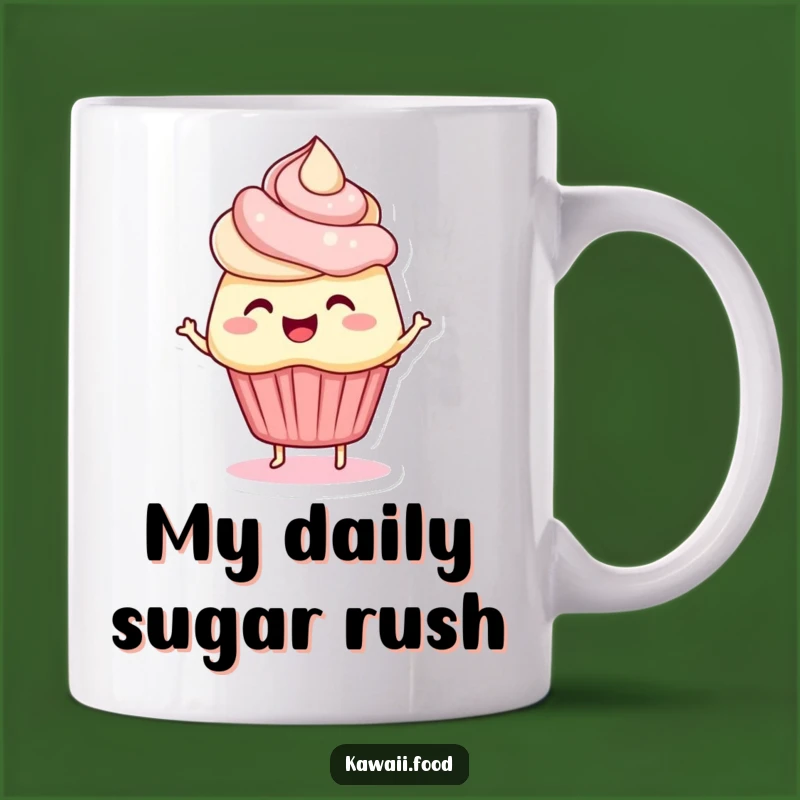 Funny Cupcake Character Mug: A Sweet Treat for Your Coffee Break Fun