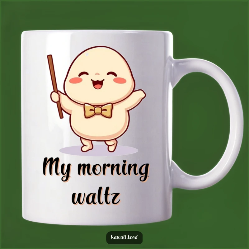 Funny Dumpling Waltz Mug: Happy Character, Perfect Humorous Gift