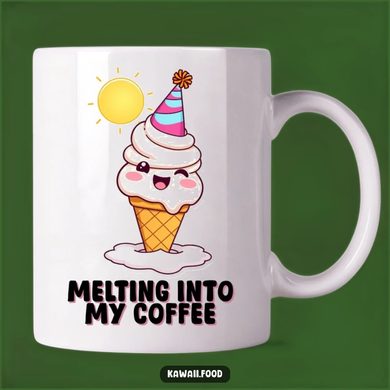 Funny Melting Ice Cream Mug: Hilarious Summer Gift for Sweet Treat Lovers