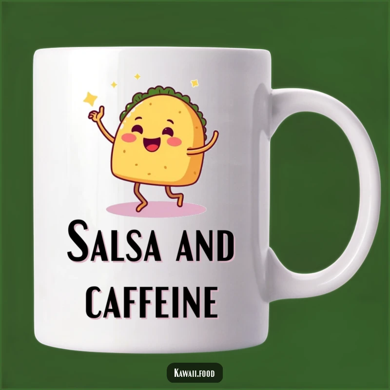 Funny Salsa Taco Mug: Celebrate with Fiesta Flavor, Hilarious Foodie Gift!