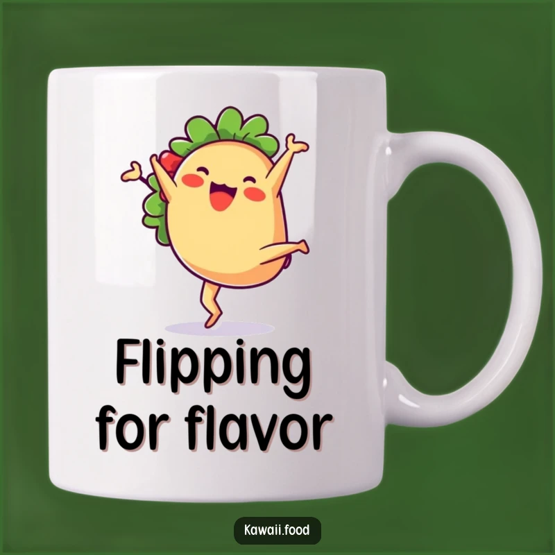 Funny Taco Cartwheel Mug: Hilarious Gift for Foodies & Fun-Loving People