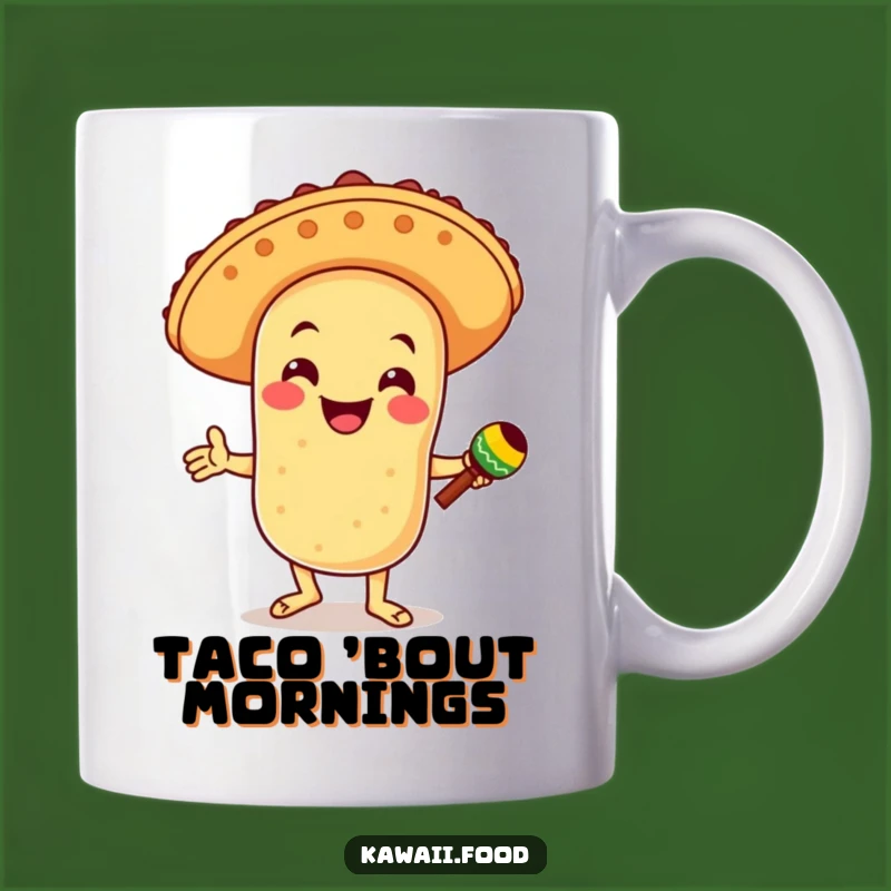 Funny Taco Fiesta Mug: Dancing Fiesta Friend, Perfect Gift