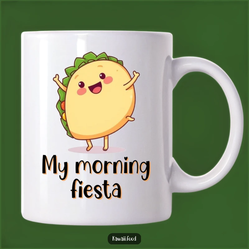 Funny Happy Taco Cartwheel Mug: Deliciously Fun Gift for Food Lovers