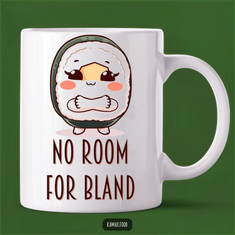 Funny Sushi Shoo Mug: Sassy Roll Guarding Your Drink, Perfect Gift