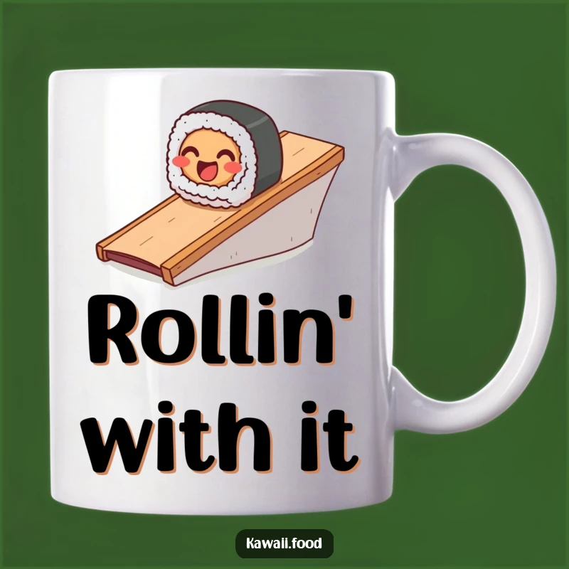 Funny Sushi Roll Mug: Hilarious Japanese Food Gift for Foodie Fun