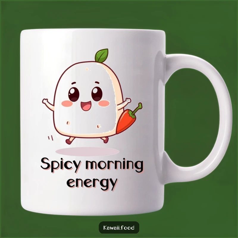 Funny Onigiri Skip Mug: Joyful Rice Ball - Spicy Funny Gift for Foodies