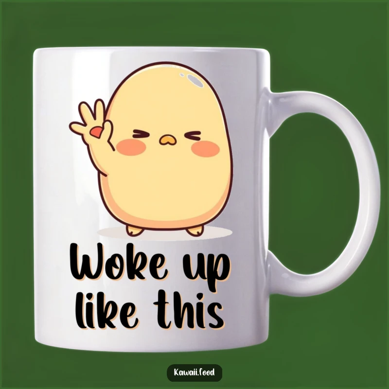 Funny Tamagoyaki Wink Mug: Shy Character - Sweet Funny Gift for Foodies