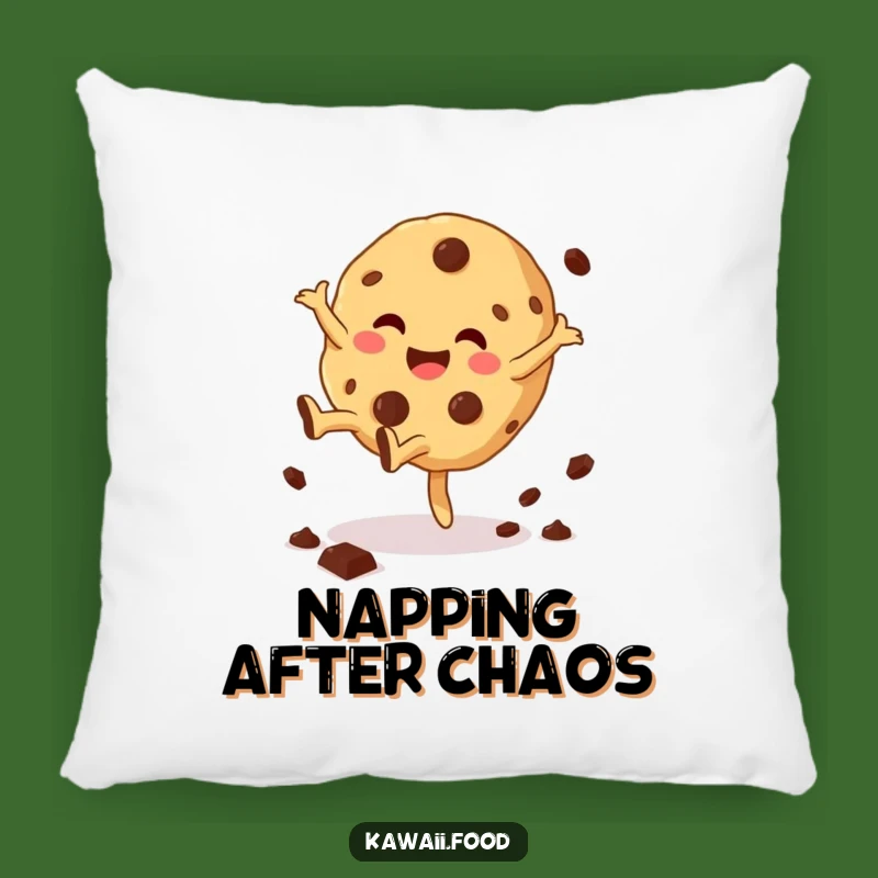 Funny Cookie Cartwheel Pillow - Cozy Comfort with Giggling Style!