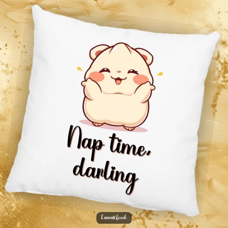 Funny Dumpling Pillow: A winking dumpling performing a dramatic bow provides soft, humorous comfort for this delightful pillow.