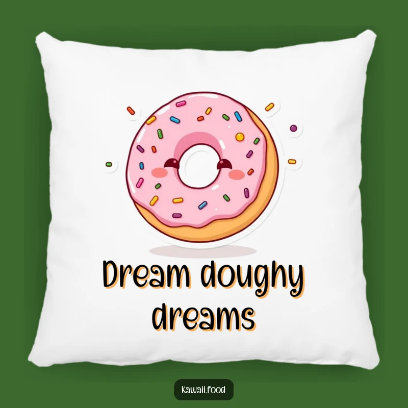 Funny Shy Donut Juggling Sprinkles Pillow: Cozy Up with Sweet Dreams