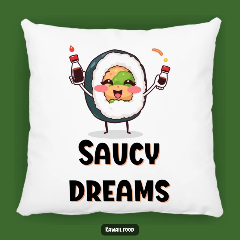 Funny Sushi Comfort Pillow: Soft & Hilarious Gift for Cozy Nights