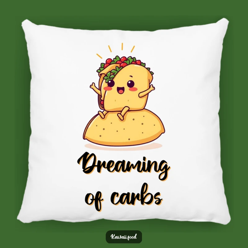 Funny Taco Comfort Pillow: Hilarious Mexican Food Decor Gift
