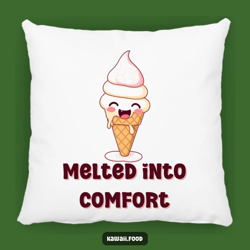 Funny Ice Cream Melting Pillow: Comfy and Quirky Dessert Decor