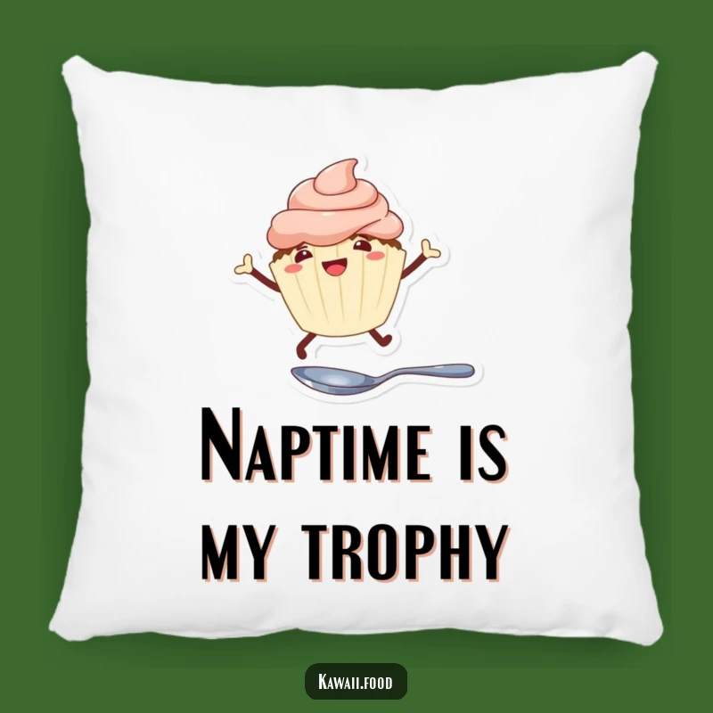 Funny Cupcake Leaping Pillow: Comfy Cuteness and Sweet Humor