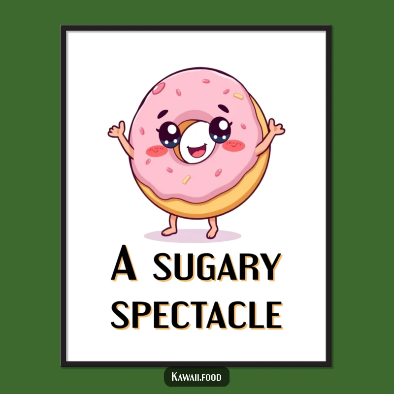 Funny Donut Dance Digital Print: Sweet Art for Instant Joy