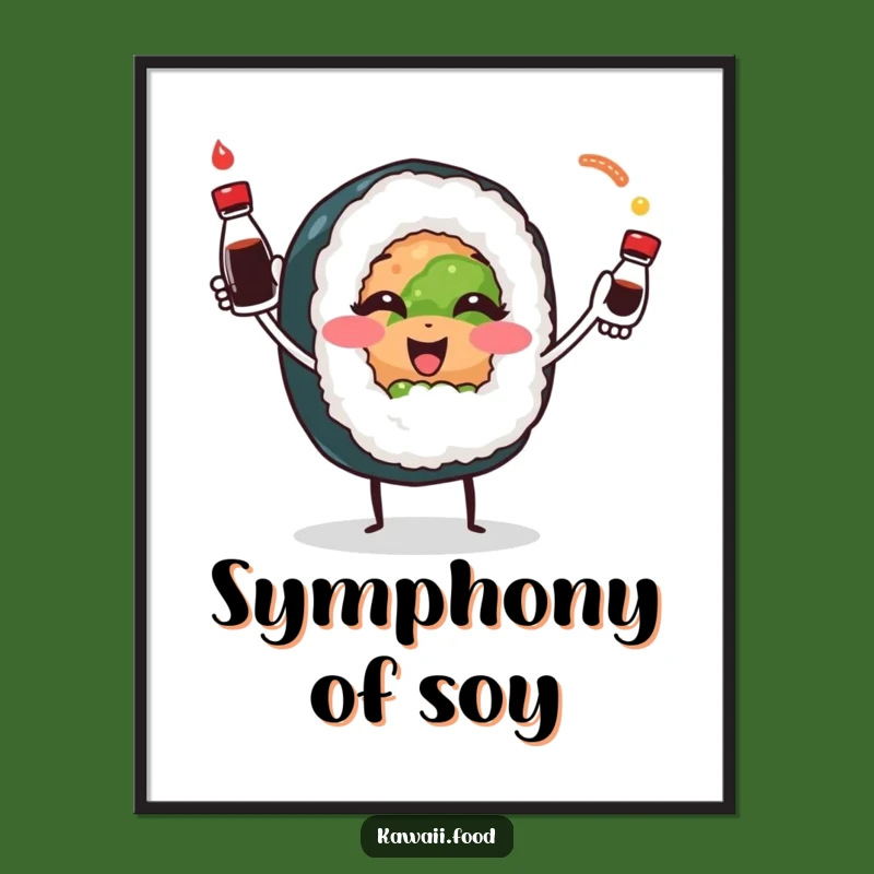 Funny Sushi Juggling Digital Print: Instant Hilarious Art & Unique Gift