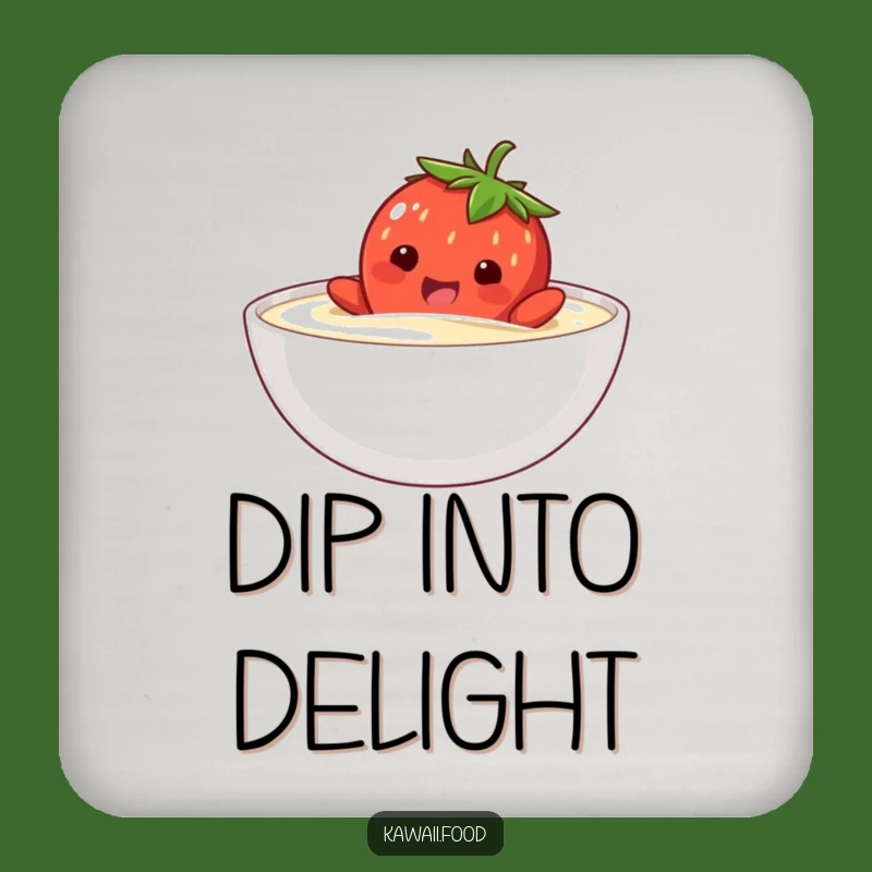 Funny Strawberry Swim Drink Coaster: Sweet Protection, Chic Funny Gift