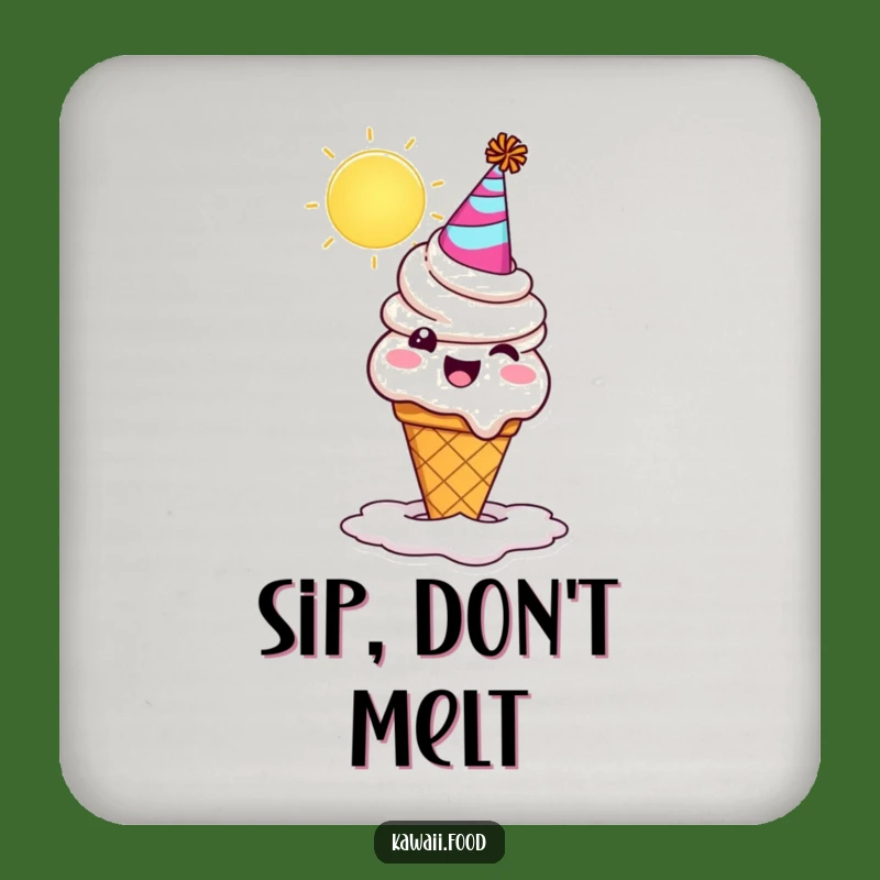 Funny Ice Cream Coaster: Hilarious Protection for Your Surfaces