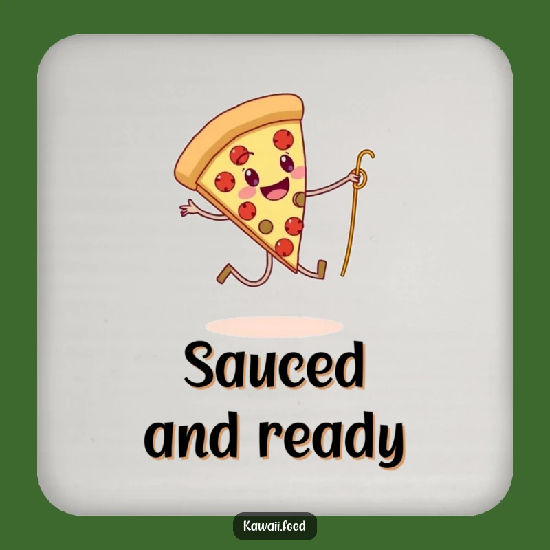 Funny Pizza Spaghetti Skipping Coaster Set - Protect Surfaces with Humorous Italian Food Art