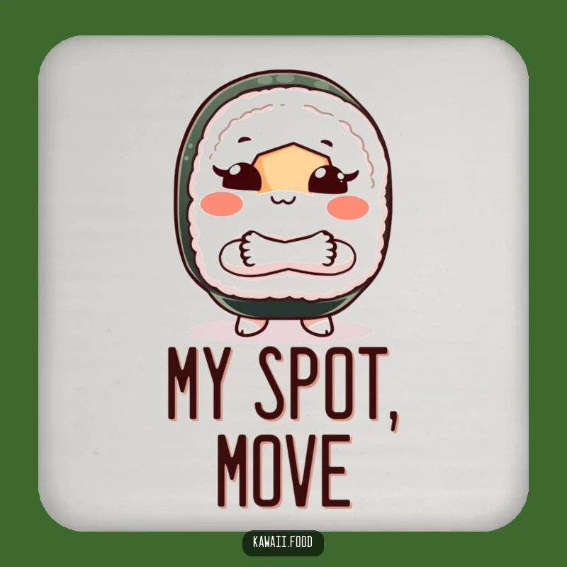 Funny Sushi Shoo Coasters: Sassy Surface Protection, Gift Set