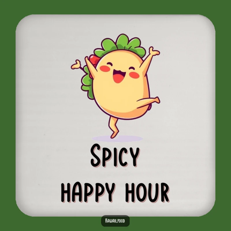 Funny Taco Drink Coaster Set: Protect Surfaces with Hilarious Art