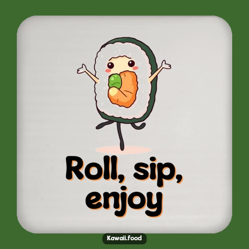 Funny Sushi Roll Coaster: Protect Surfaces with Style, A Hilarious Gift!