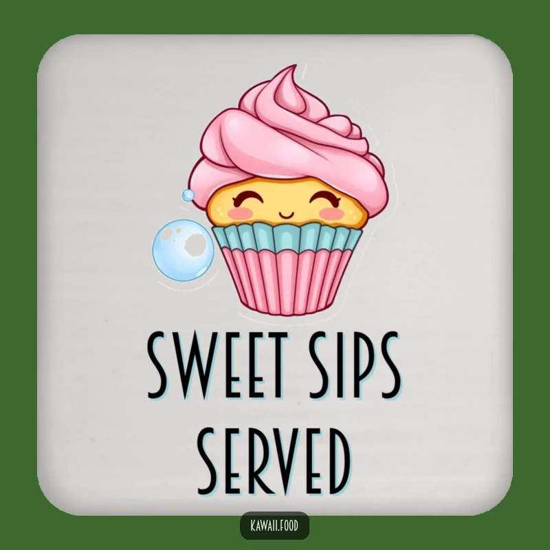 Funny Cupcake Bubble Coasters: Sweet Surface Protection, Gift Set