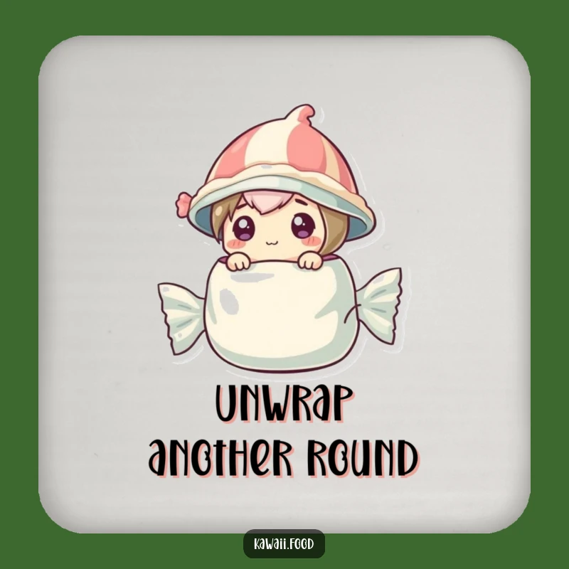 Funny Candy Wrapper Coaster: Protect Surfaces with a Sweet Surprise