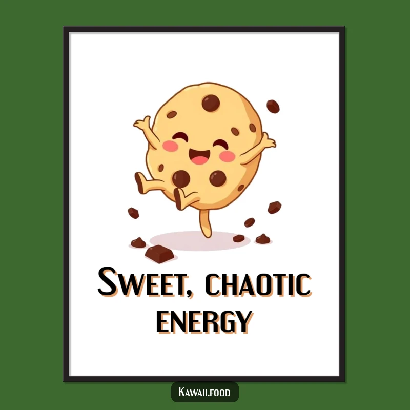 Funny Cookie Cartwheel Poster - Add Giggles to Your Walls!