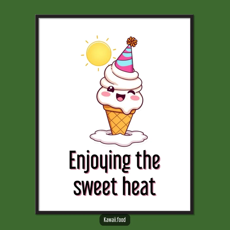 Funny Ice Cream Poster: Hilarious Wall Art for a Sweet Space