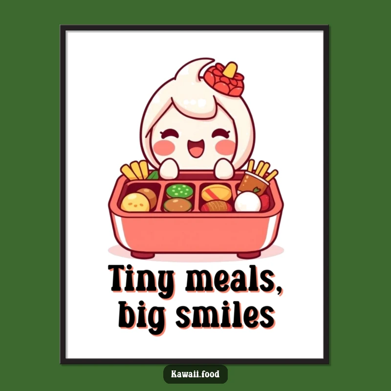 Funny Bento Box Poster: Decorate with Culinary Delights and Humor