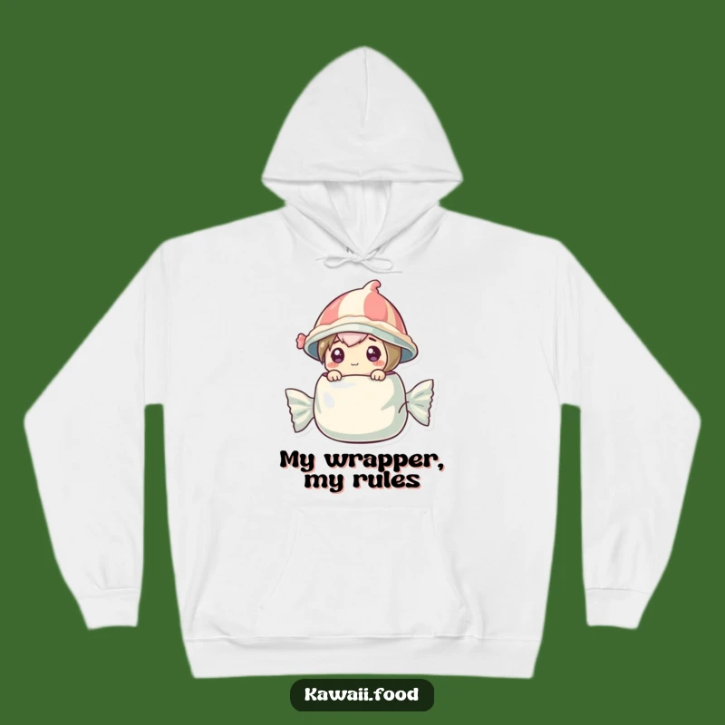 Cozy Funny Candy Wrapper Hoodie: Stay Sweet and Warm with This Character