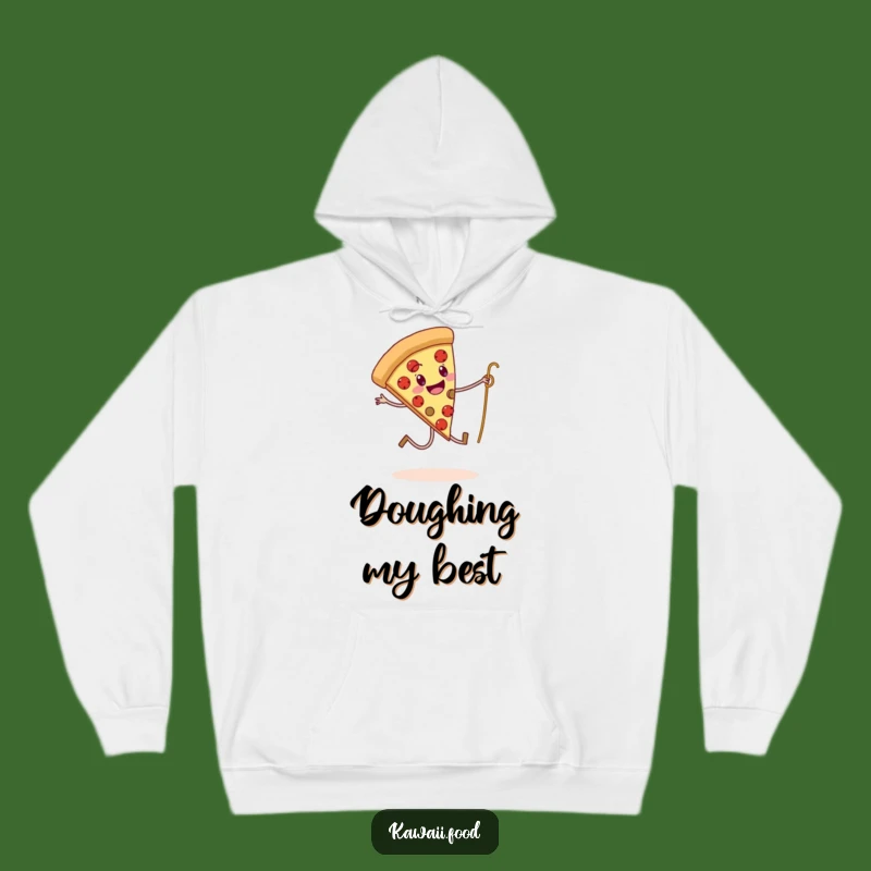 Cozy Funny Pizza Spaghetti Skipping Hoodie - Warm and Humorous Apparel for Food Lovers